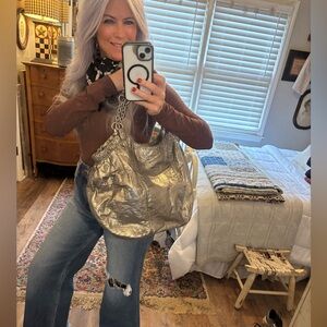 Bisou Bisou  metallic handbag